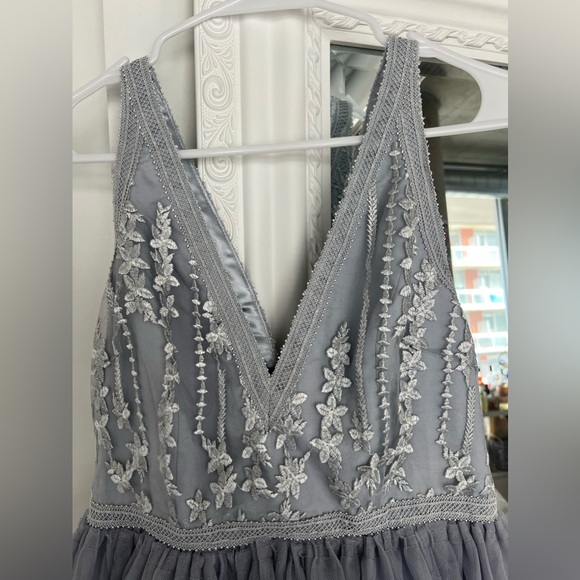 NEW WITH TAGS** Ayten Mystery | Lilac / Grey Tulle Dress US 10 - Picture 4 of 11